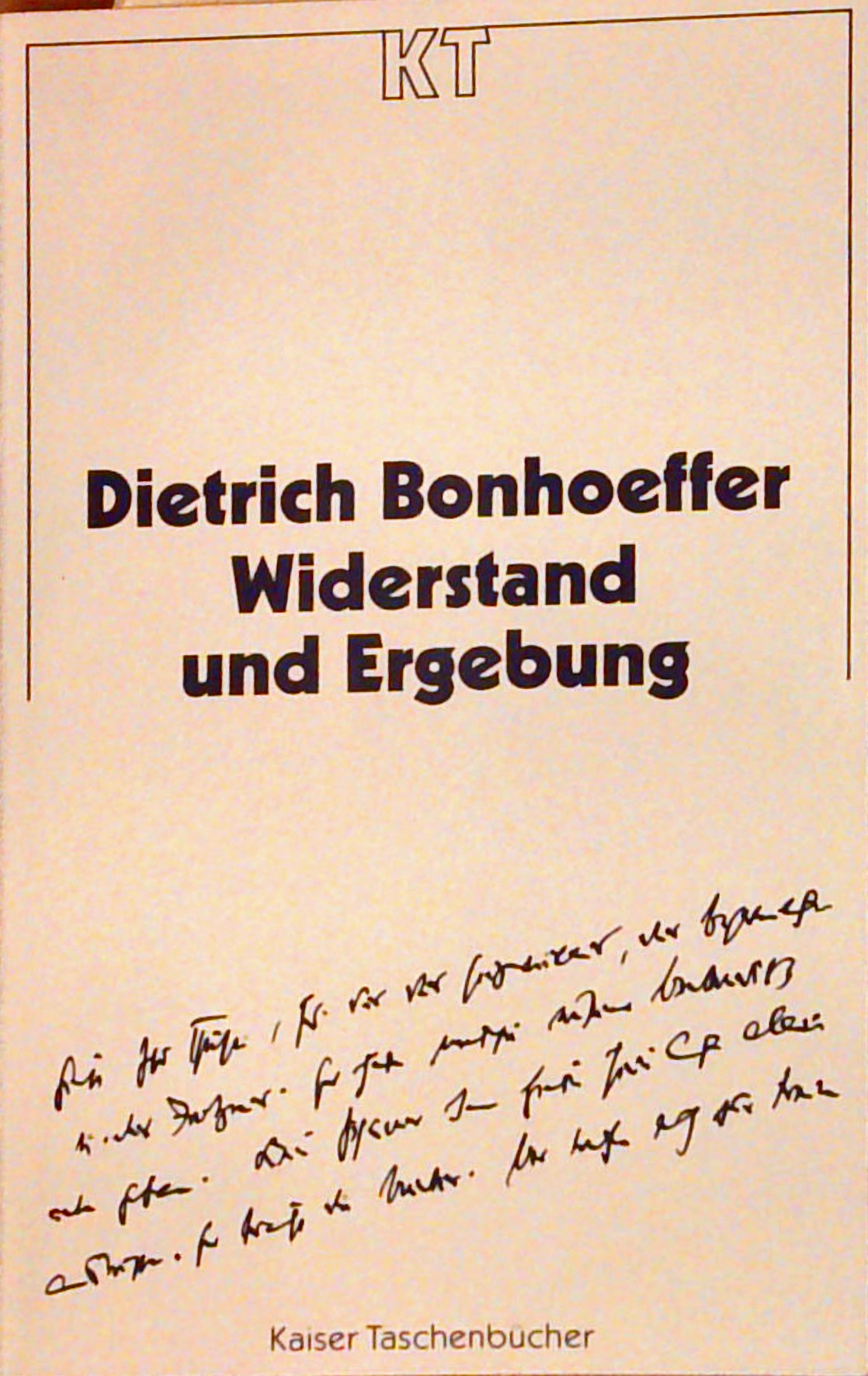 Widerstand und Ergebung. Briefe und Aufzeichnungen aus der Haft.